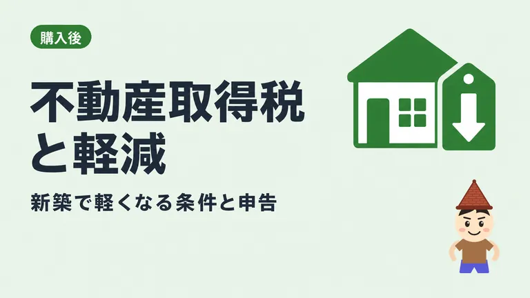新築建売の不動産取得税はいくら？軽減で0円になる条件と申告先